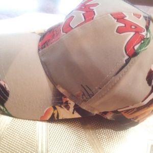 VINTAGE OLD SCHOOL THROWBACK STYLE SPORTY CAP ADJUSTABLE RED YELLOW GREEN…